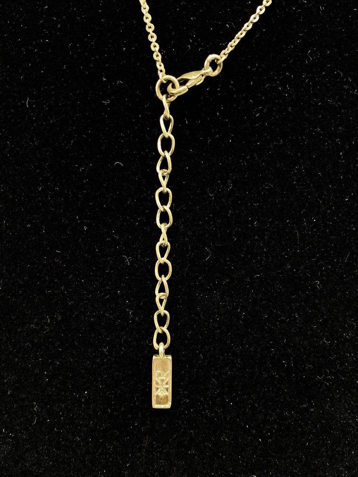 Silpada KR Crossbar Swarovski Crystal Brass Necklace 15″ With A 2″ Extender