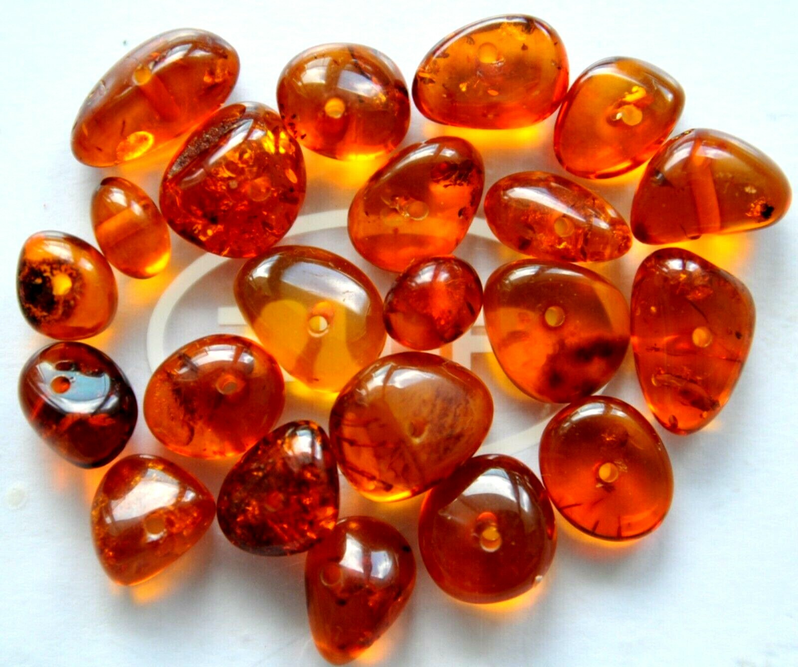 6.3 gram ORIGINAL RUSSIAN USSR BALTIC AMBER GOLD NATURAL ART BEADS GEMSTONES 老琥珀