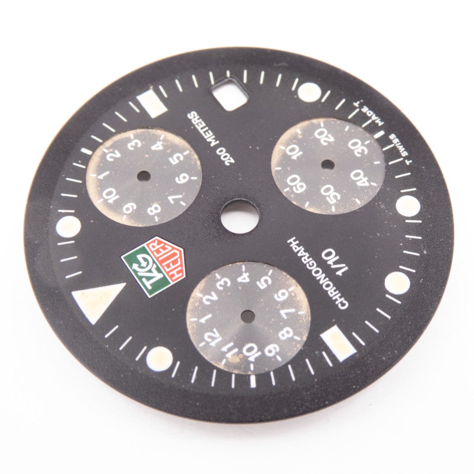 Genuine TAG Heuer Formula 1 200M Chronograph 29.6 mm Black Wristwatch Dial