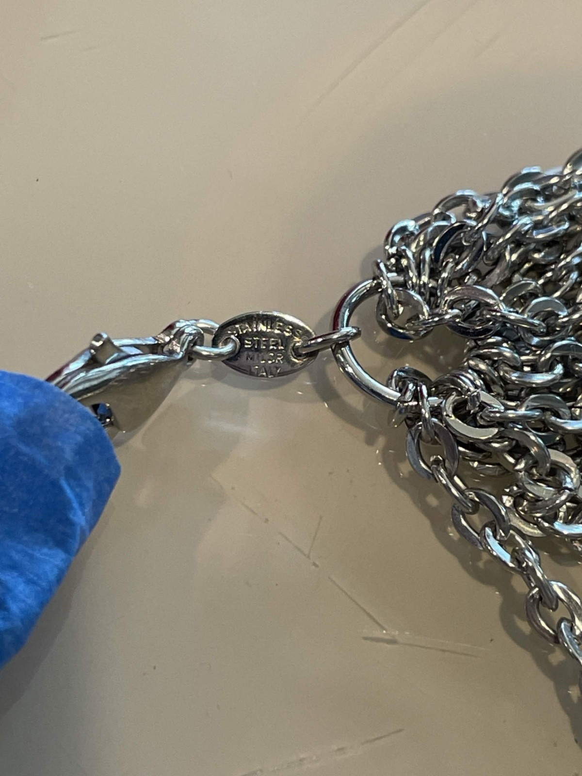 Stainless Steel Milor Italy Chain Necklace 15 chains