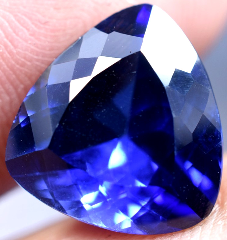 Extremely Rare & Flawless 9.00 CT Natural Benitoite GGL Certified Loose Gemstone