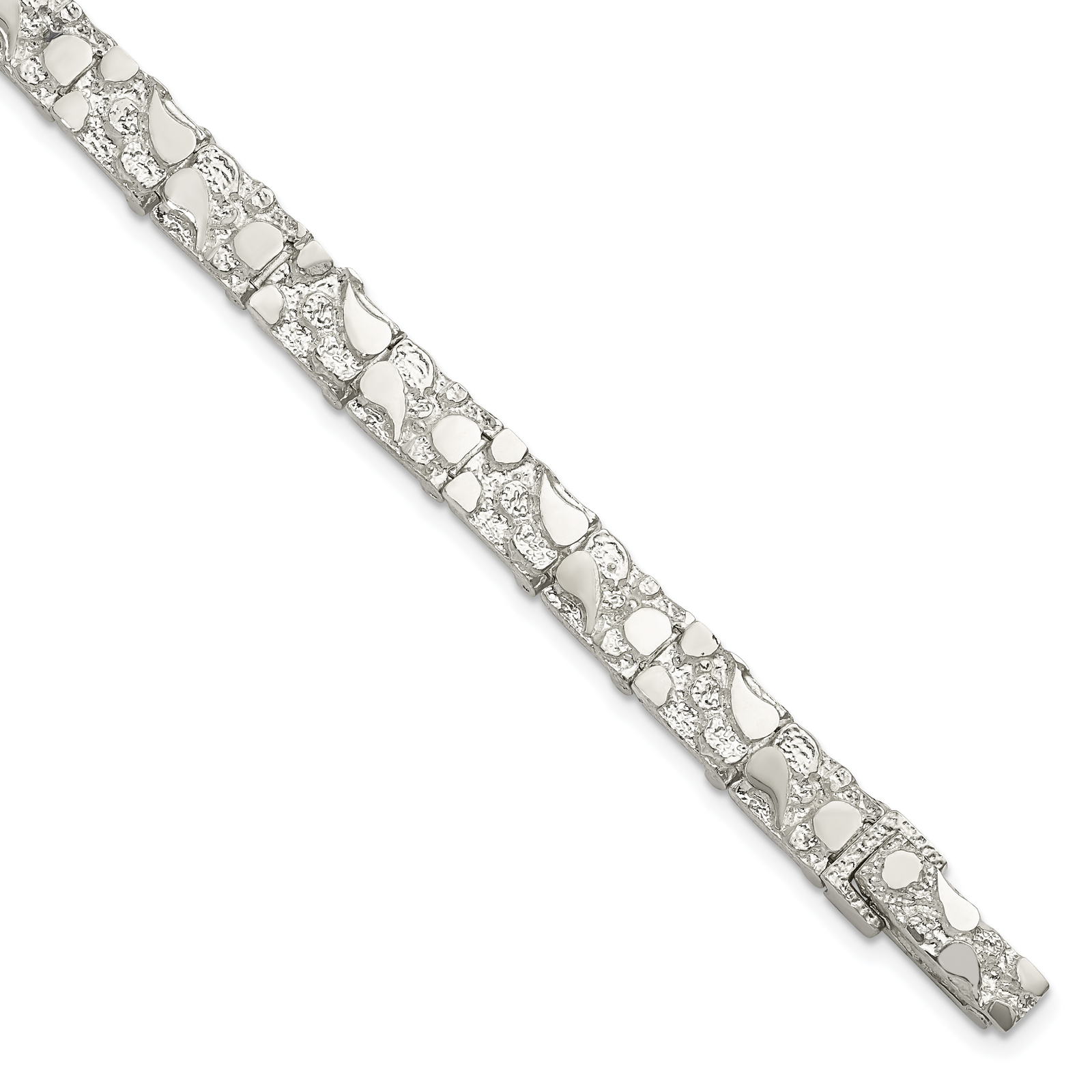 Silver 7mm Nugget Bracelet QG3322