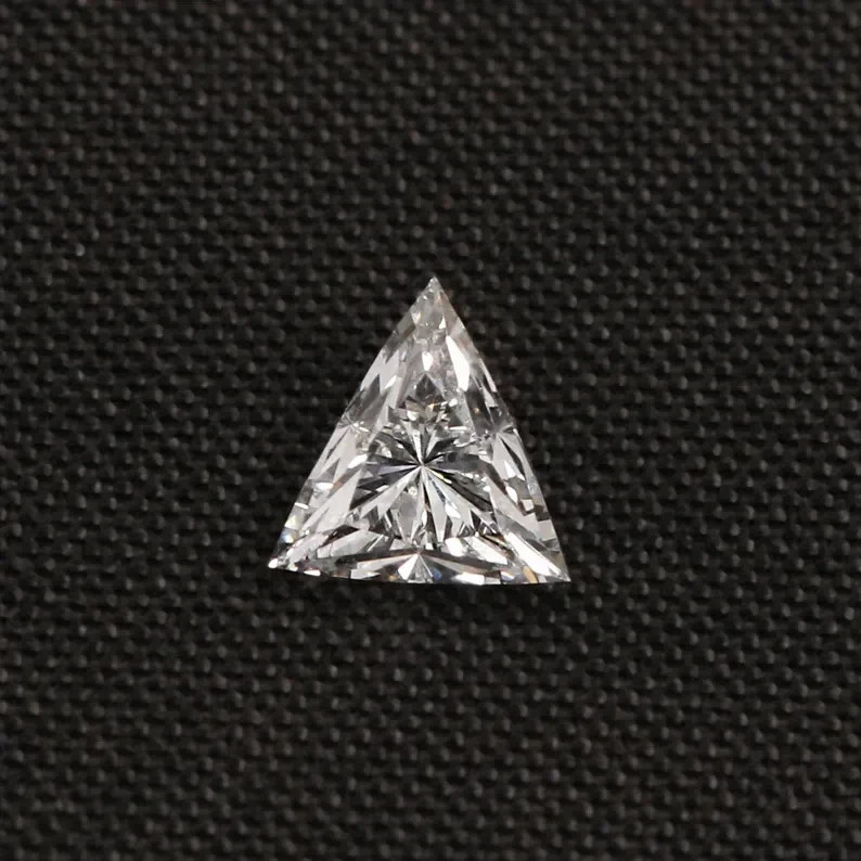 CERTIFIED 1.05 Ct Natural Diamond D Grade traingle LOOSE VVS1/ 6 mm