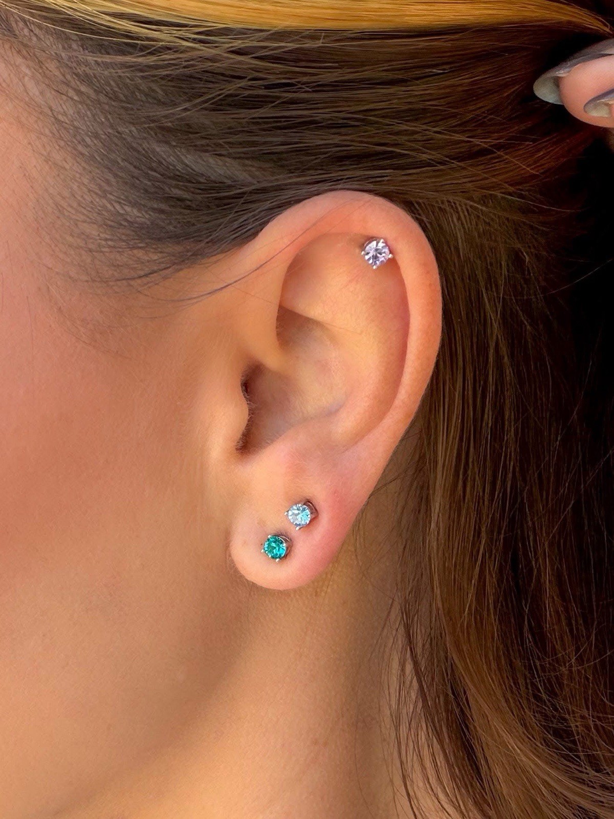 Park Lane MICRO STUDS- Set Of 3 Pairs Of 4mm Stud Post Earrings Retail $42