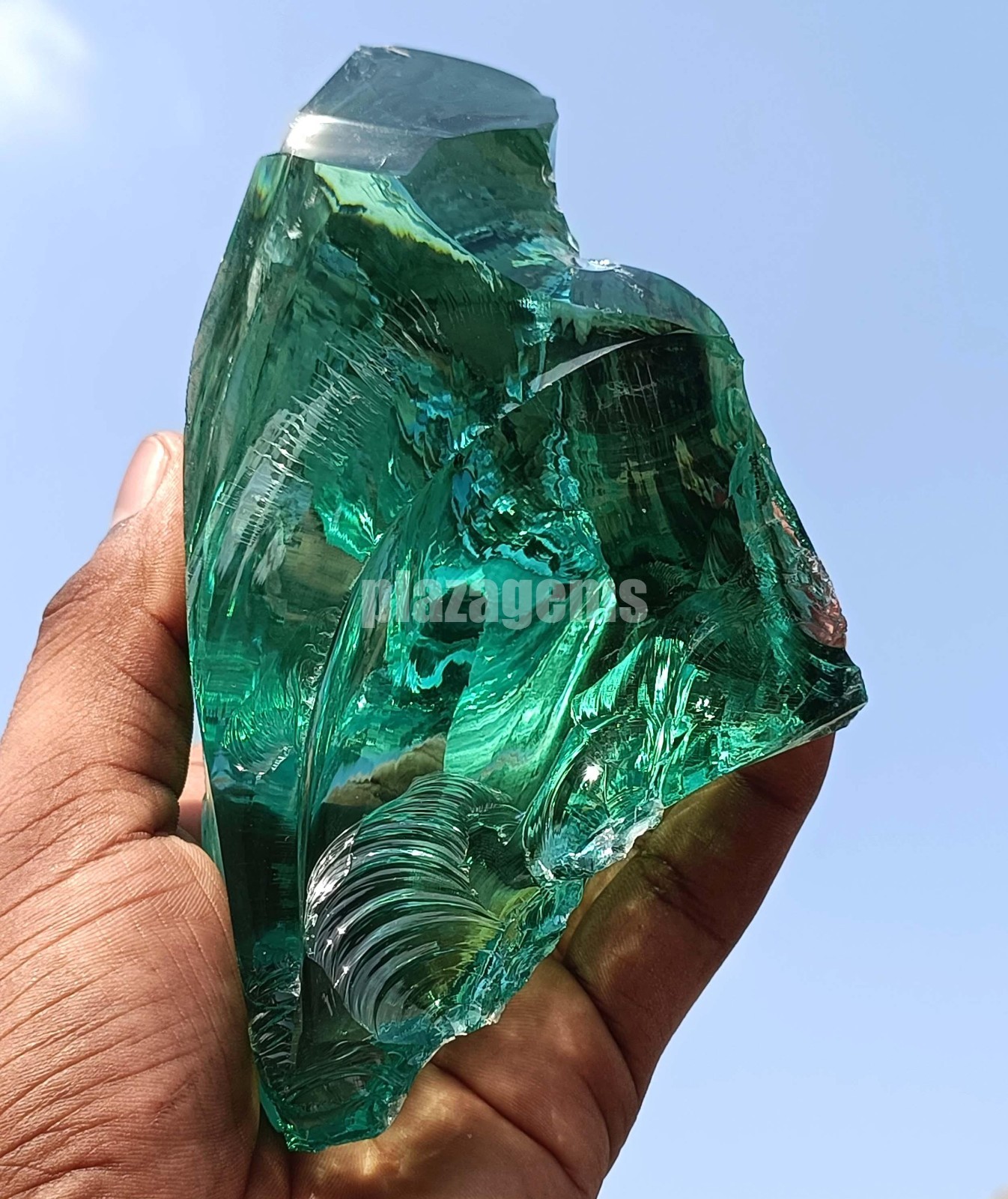 Huge 1000 Carat Natural Aquamarine Raw Uncut Sky Blue Gemstone EGL 149x82mm 5AOF
