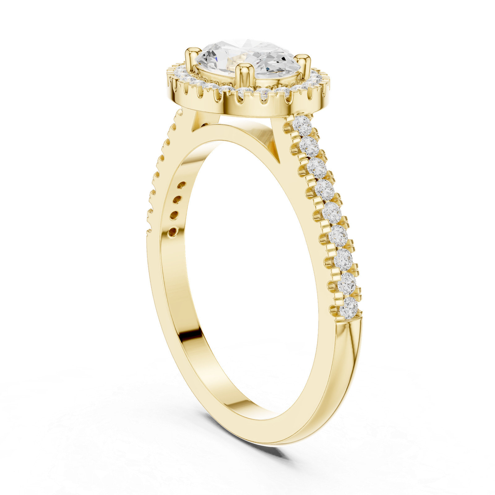 Oval Certified 1.1 Ct Lab Grown Anniversary Promise Women’s Ring 14K Gold Over