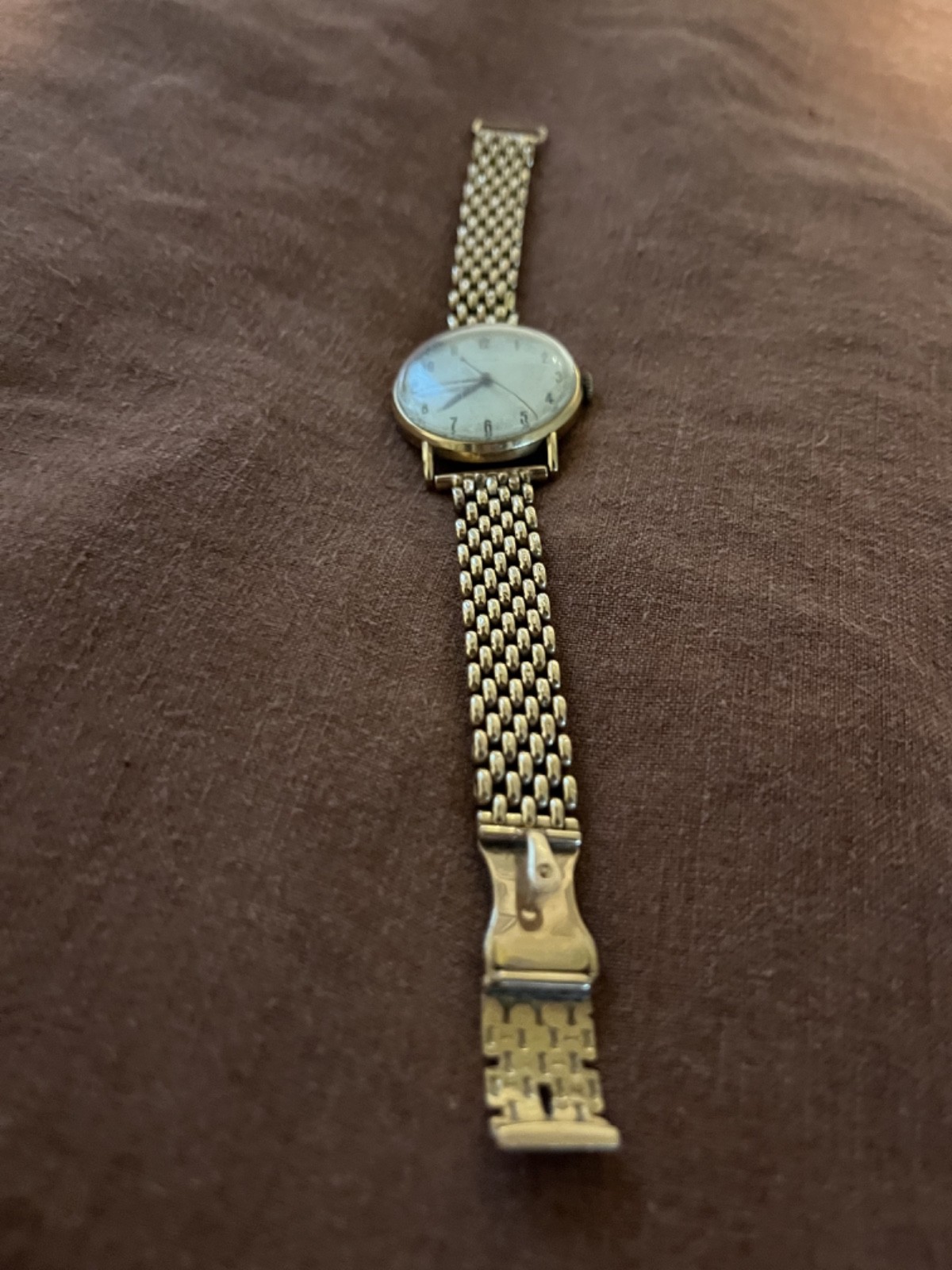 Vintage CYMA 18K Solid Yellow Gold Mens Watch Integrated 18K Gold Mesh 45g
