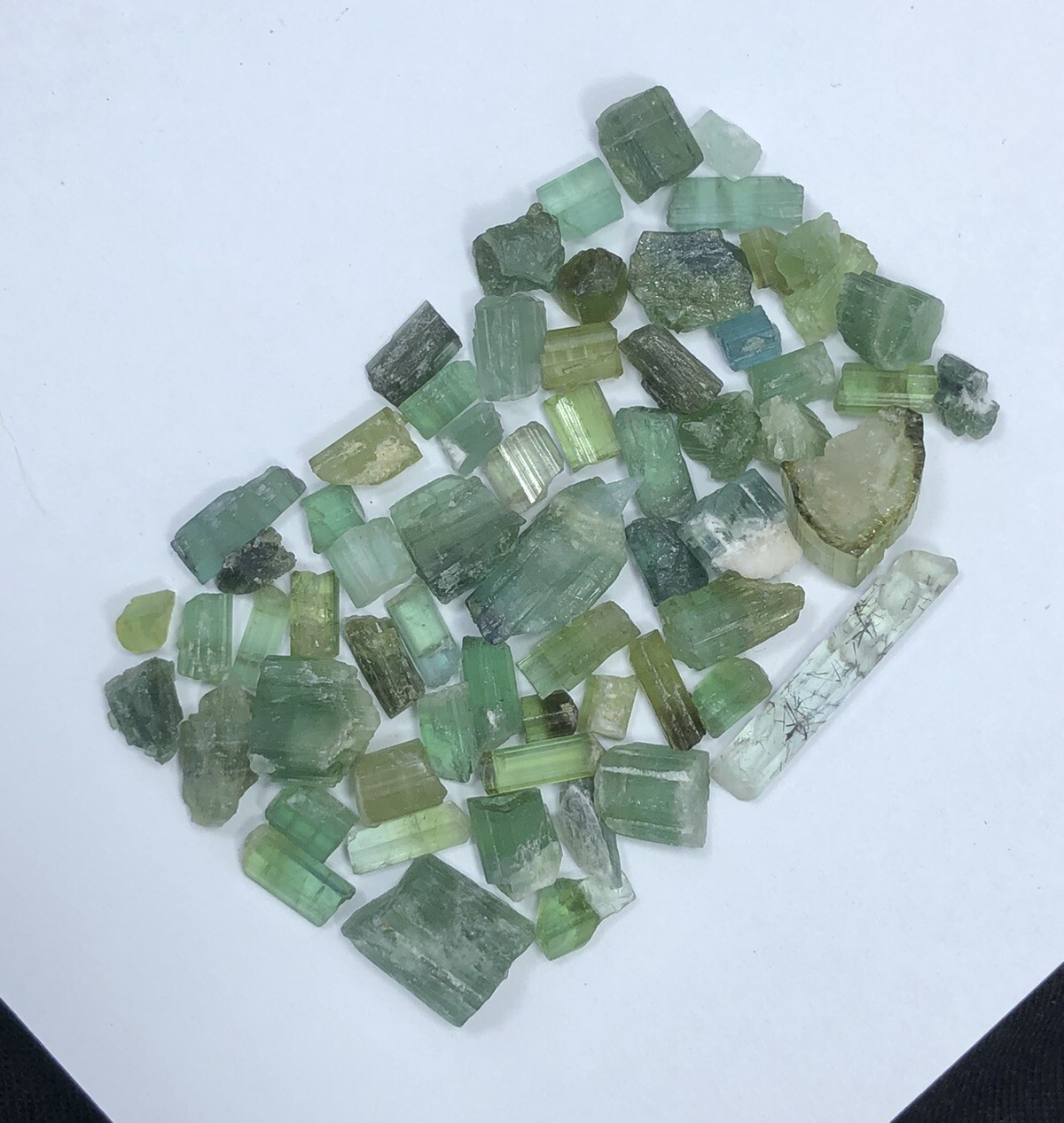 38 Carat Faceted Quality Natural Tourmaline Rough Lot from AFG Loose Gemstone
