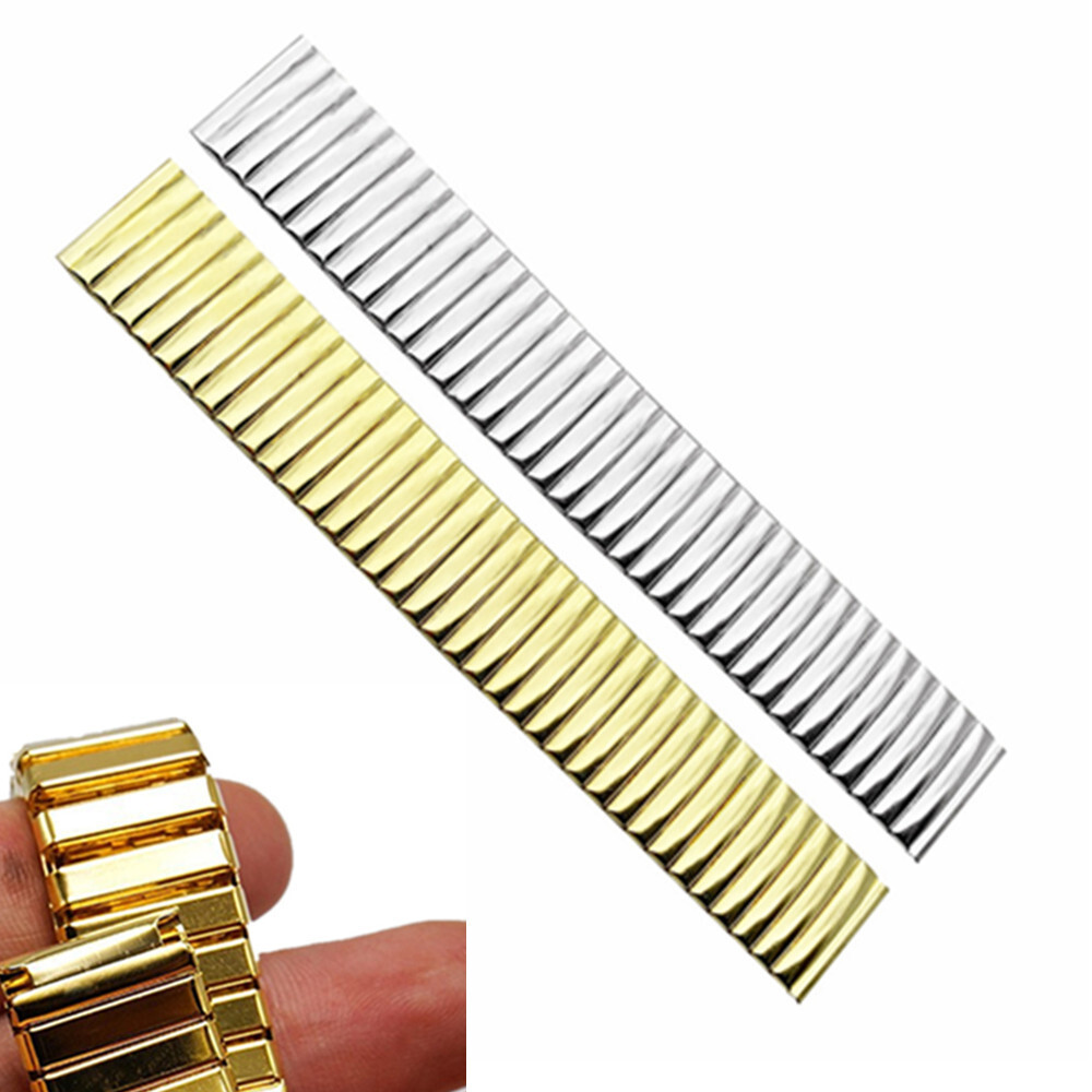 12 – 22mm Stretch Expansion Spring Stainless Steel Watch Band Strap Bracelet USA