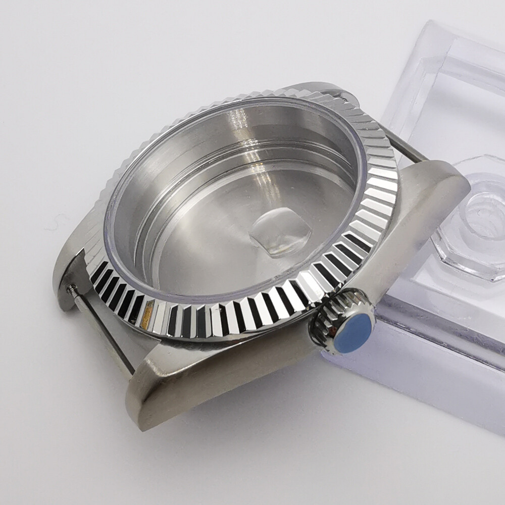 36mm/39mm sapphire brushed case polished bezel fit NH35 NH36 Miyota8215 ETA2824