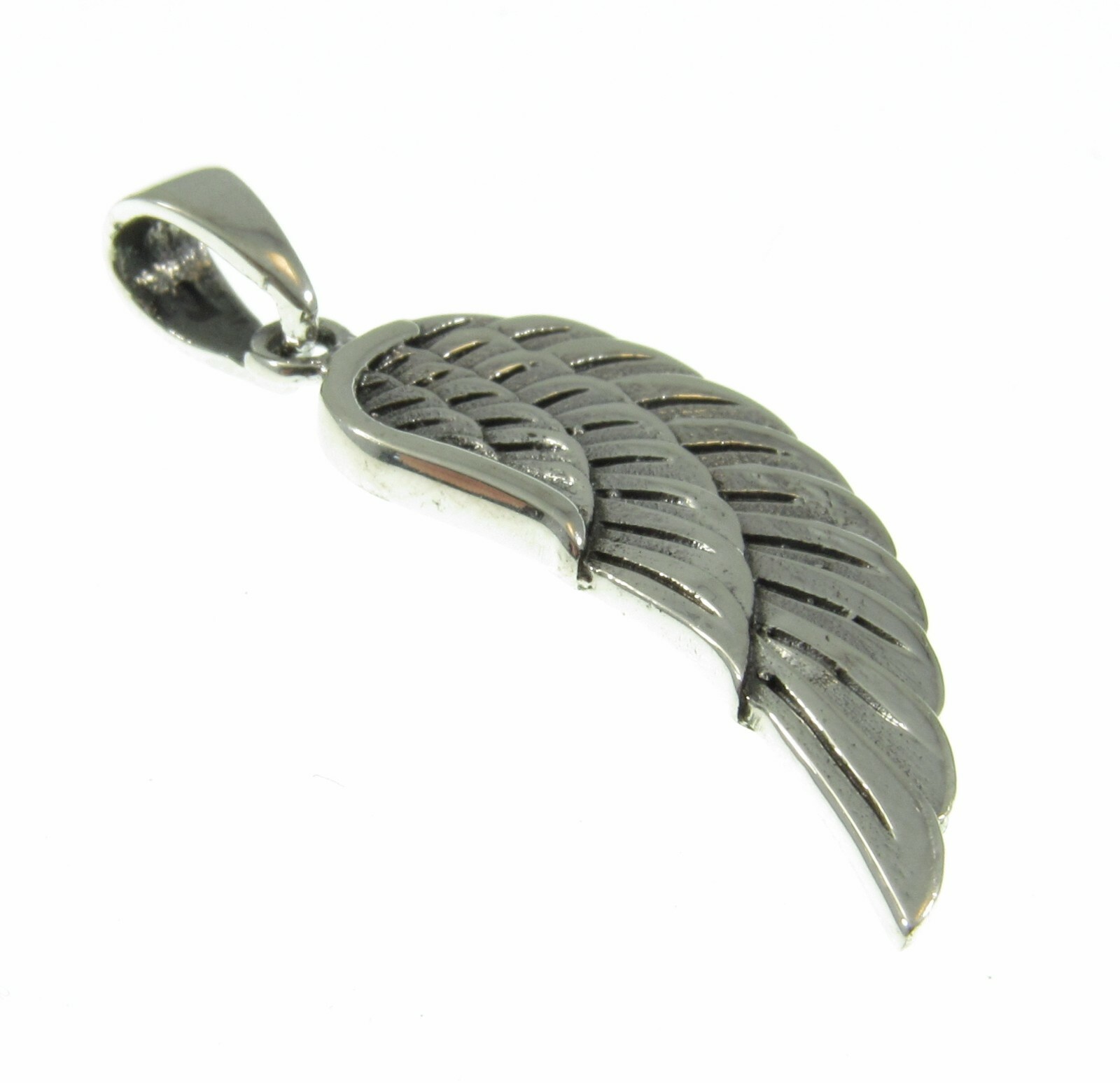 Handcrafted Solid 925 Sterling Silver ANGEL WING Pendant Hope & Protection Charm