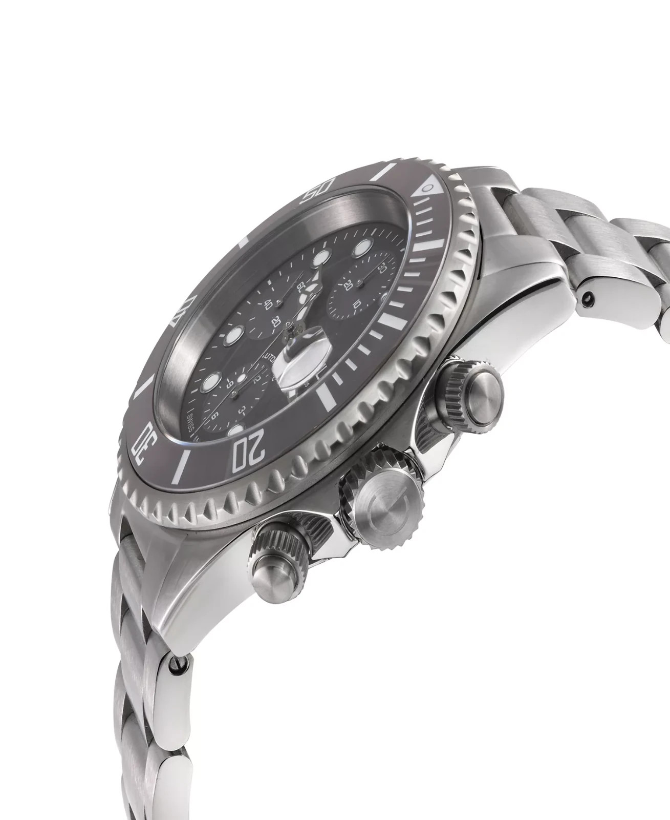 Gevril Wall Street 4154A Swiss Automatic Chronograph Watch 43mm Steel 200M