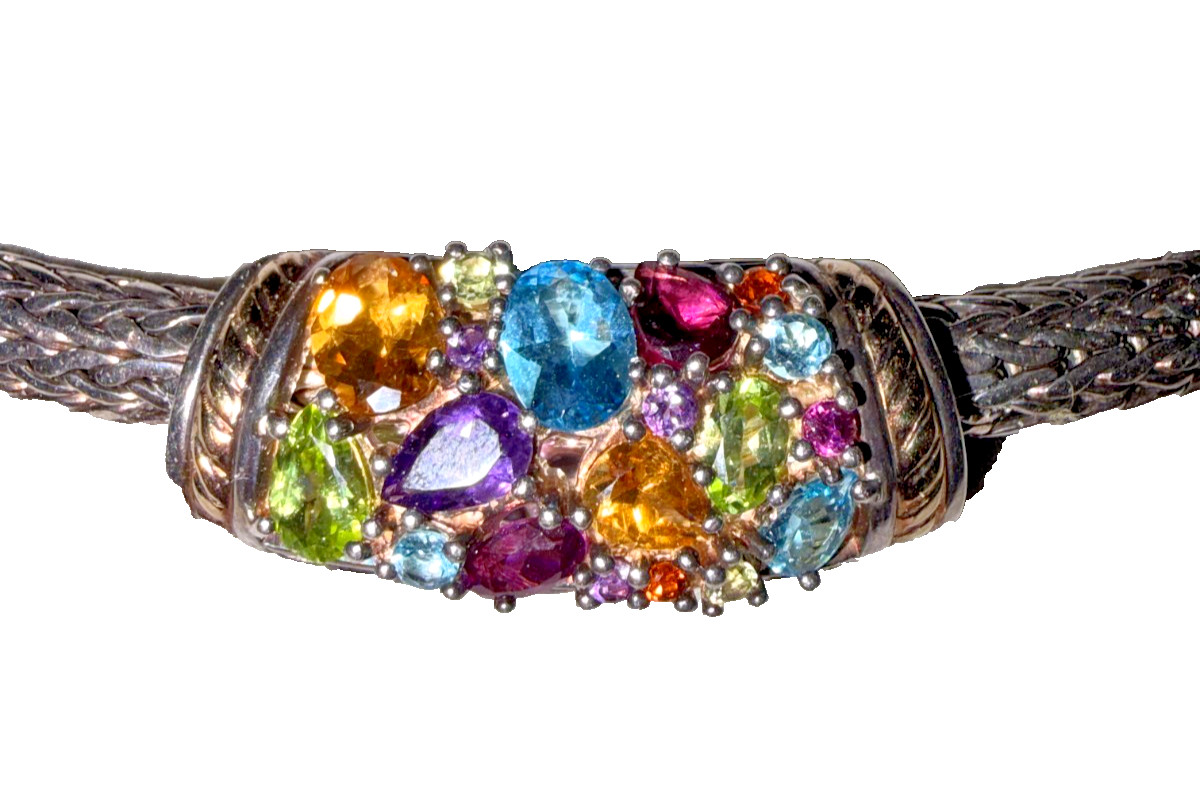 EFFY Balissima Collection, 925 Sterling Silver and 18K Yellow Gold Mixed Stones
