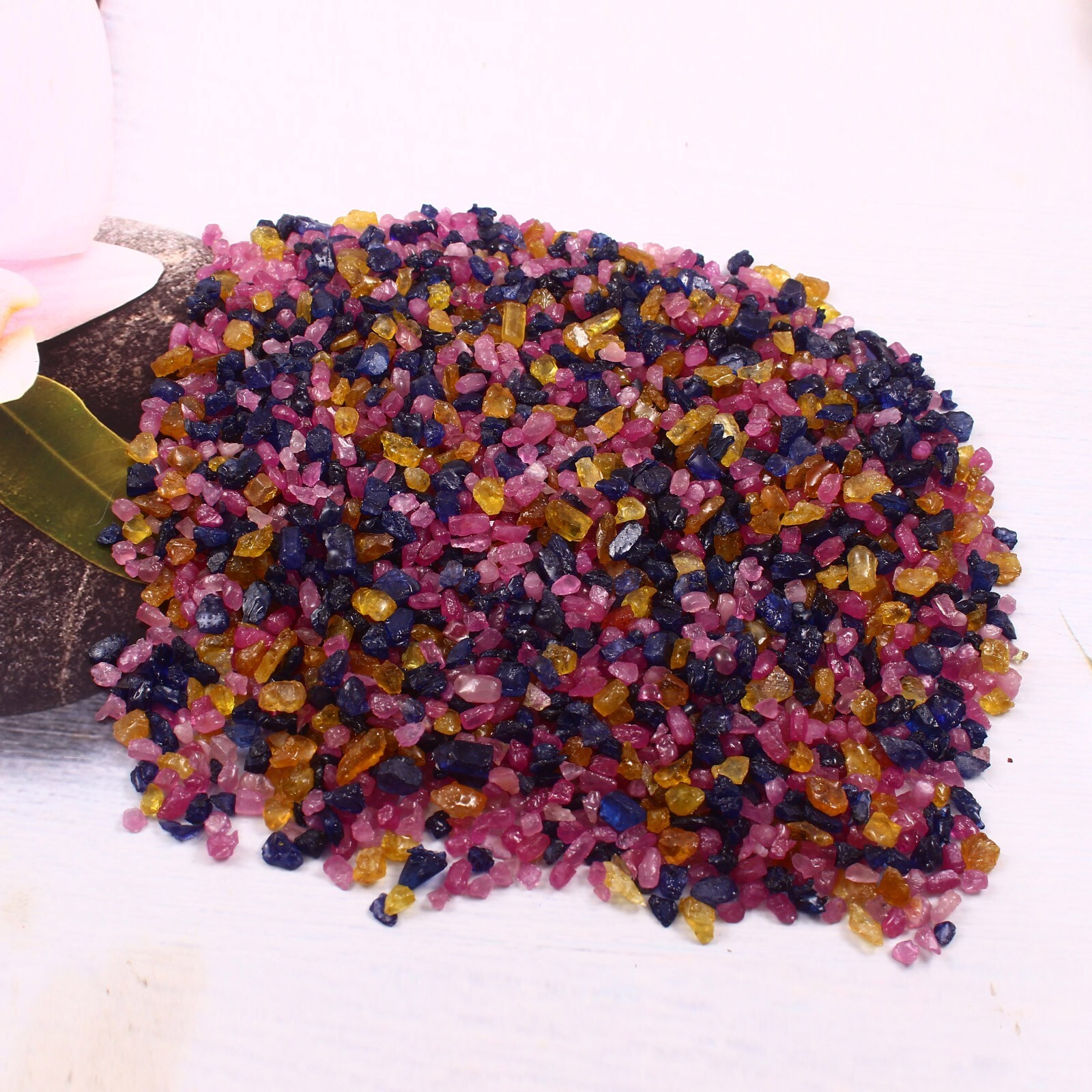 Natural Thailand Multi Mix Facet Grade Sapphire & Ruby Gemstone Rough Lot 200 Ct