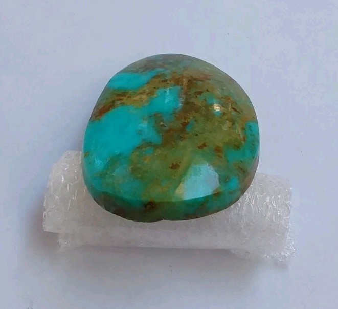Natural Bisbee Turquoise 38 Carat Cabochon Sky Blue & Brown No Backing #13