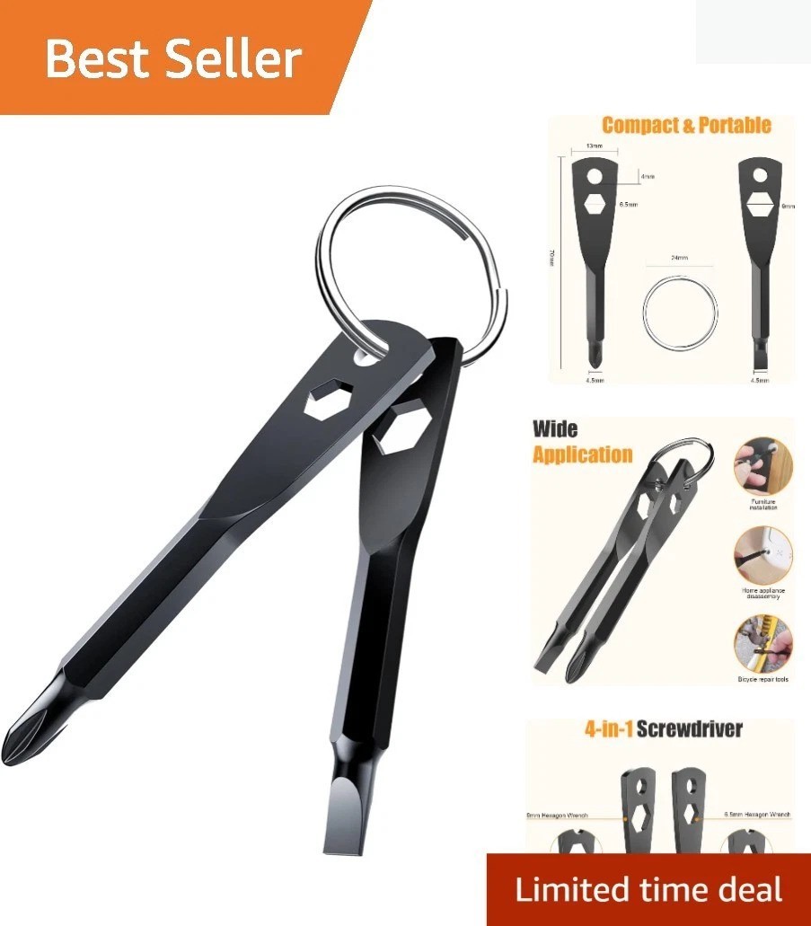 Durable 4-in-1 Keychain Screwdriver – Thoughtful Gift for DIY Enthusiasts
