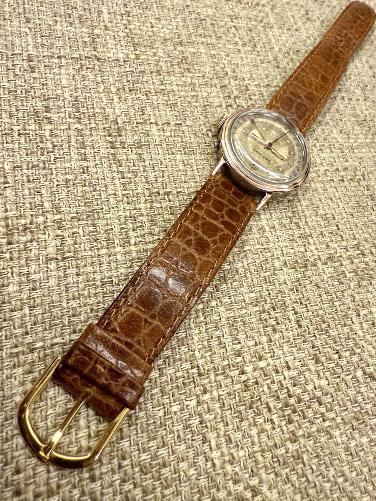 ⌚Ultra Rare Movado Triple Calendar Gold-Capped Hand-Wind Vintage Swiss⌚