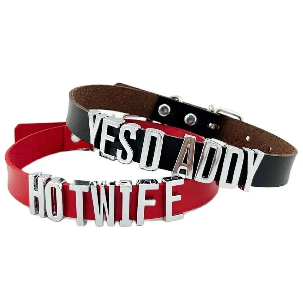 Customized Bdsm Slave Daddy Collar Punk Goth Chocker Necklace Cosplay Choker B3