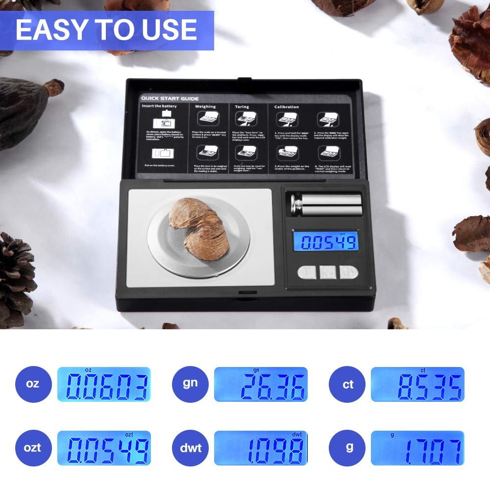 50g Digital Jewelry Scale Milligram 0.001g Precision Micro Gram Scale 50g