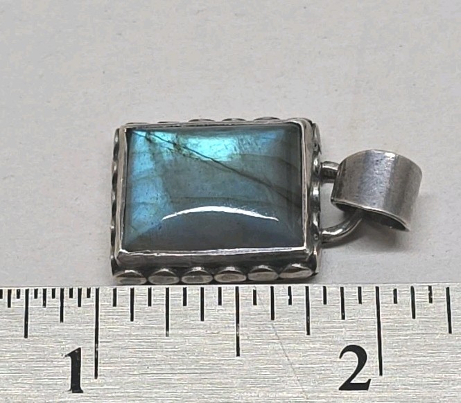 Sterling Silver Laboradite Pendant