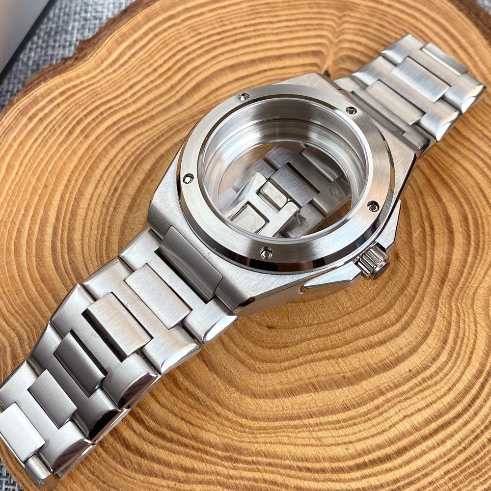 40mm Steel Case Fit for Engineer NH35 ETA2824 PT MenWatch Parts Sapphire Crystal
