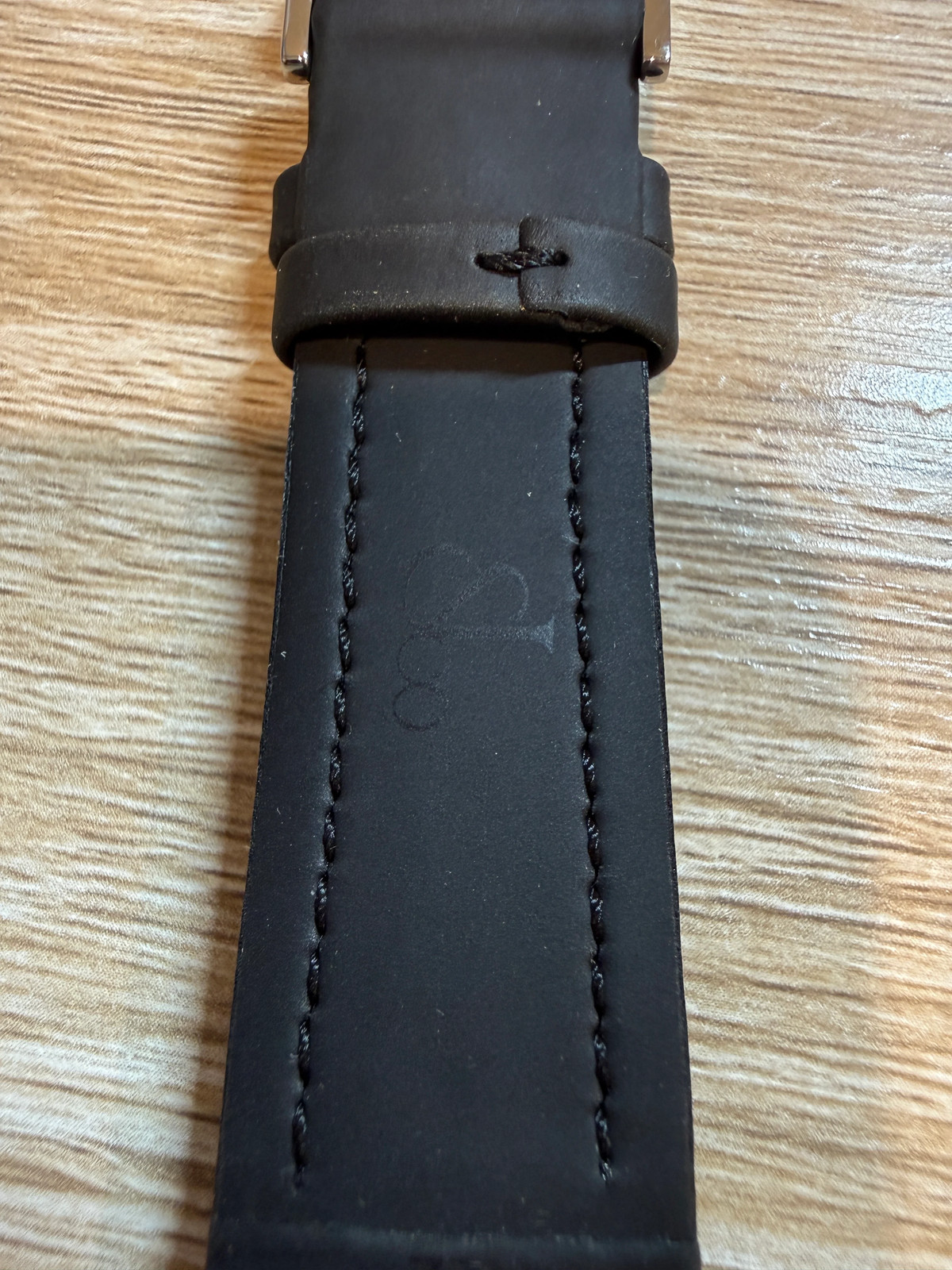 Unworn Original Jacob & Co. Polyurethane 20mm Black Strap With Steel Buckle