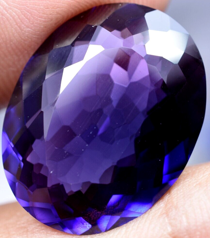 Natural 32.40 Ct Boysenberry Sapphire GGL Certified fabulous Loose Gemstone