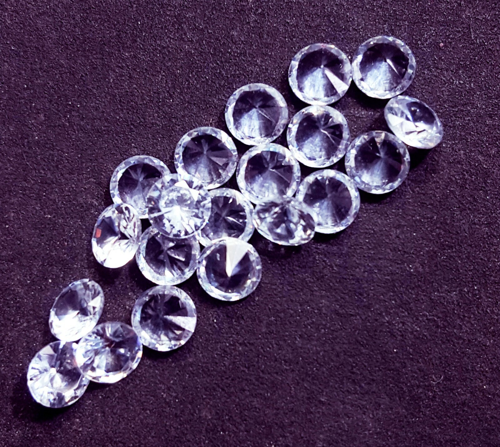 Round Shape White Sapphire Lot Approx. 5×5 mm 20 pcs Loose Gemstone ~~Free Gift