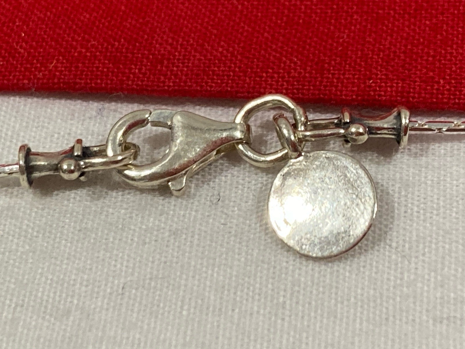 NEW OR PAZ PZ ISRAEL Sterling Silver 925 ROMAN GLASS Pendant 20″ Necklace W/BOX