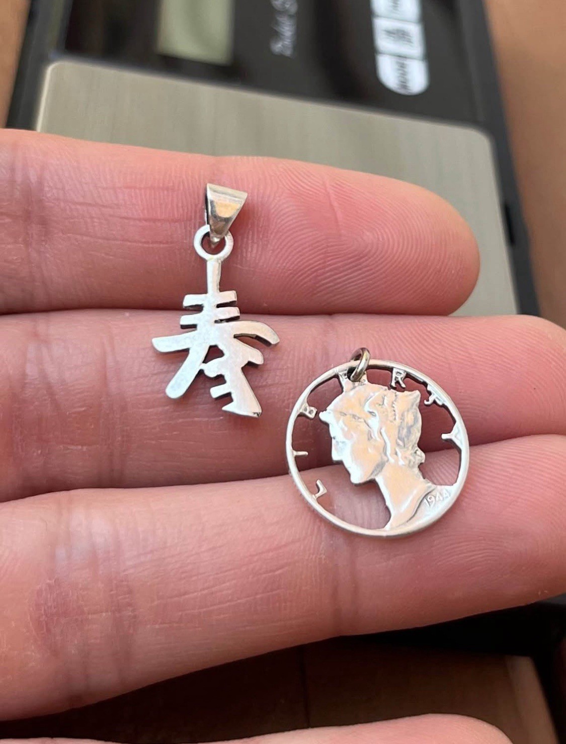 925 Asia Symbol Daintiest Pendant Sterling Silver