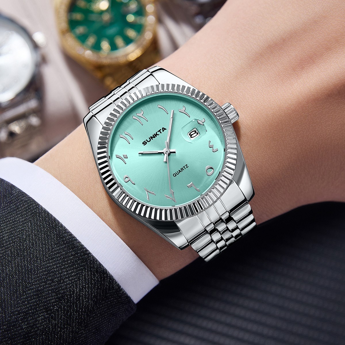 LIGE Men Watch Quartz Stainless Steel Date Luminous Waterproof Luxury Wristwatch