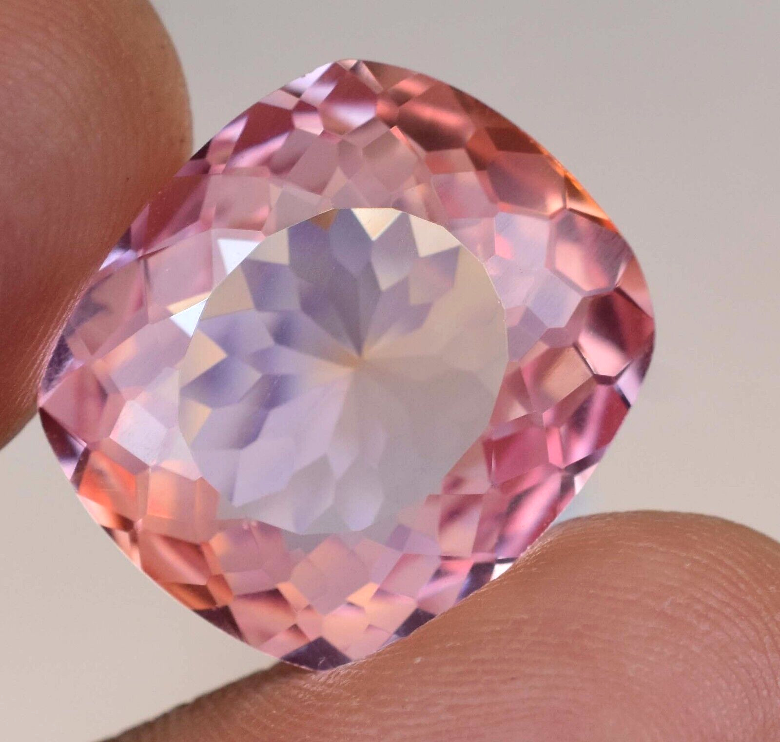 Natural imperial Topaz 23.95 Ct Cushion Stunning Flawless AGL Certified Gemstone