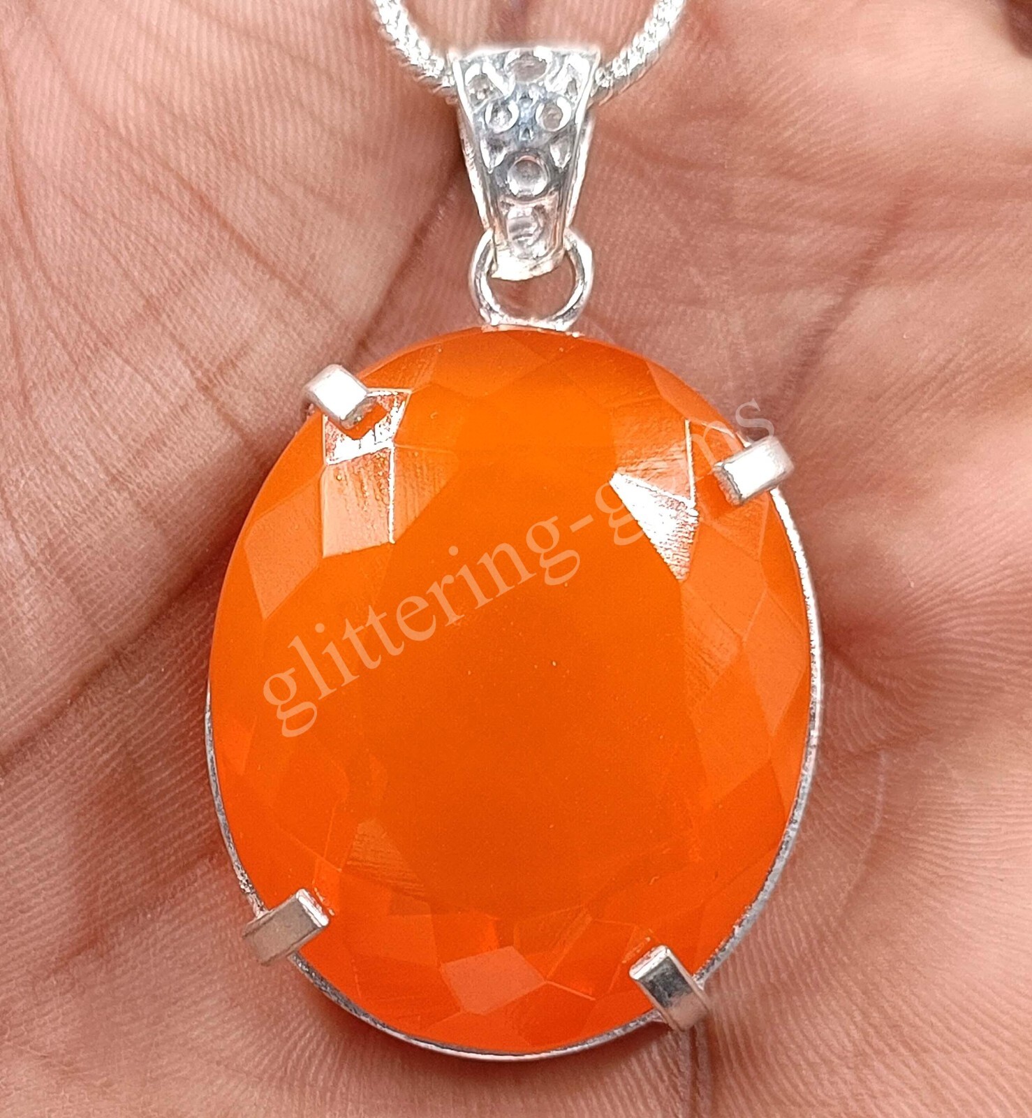 108.30 Ct Oval Natural Opal 925 Solid Sterling Silver Pendant IGL Gems M25