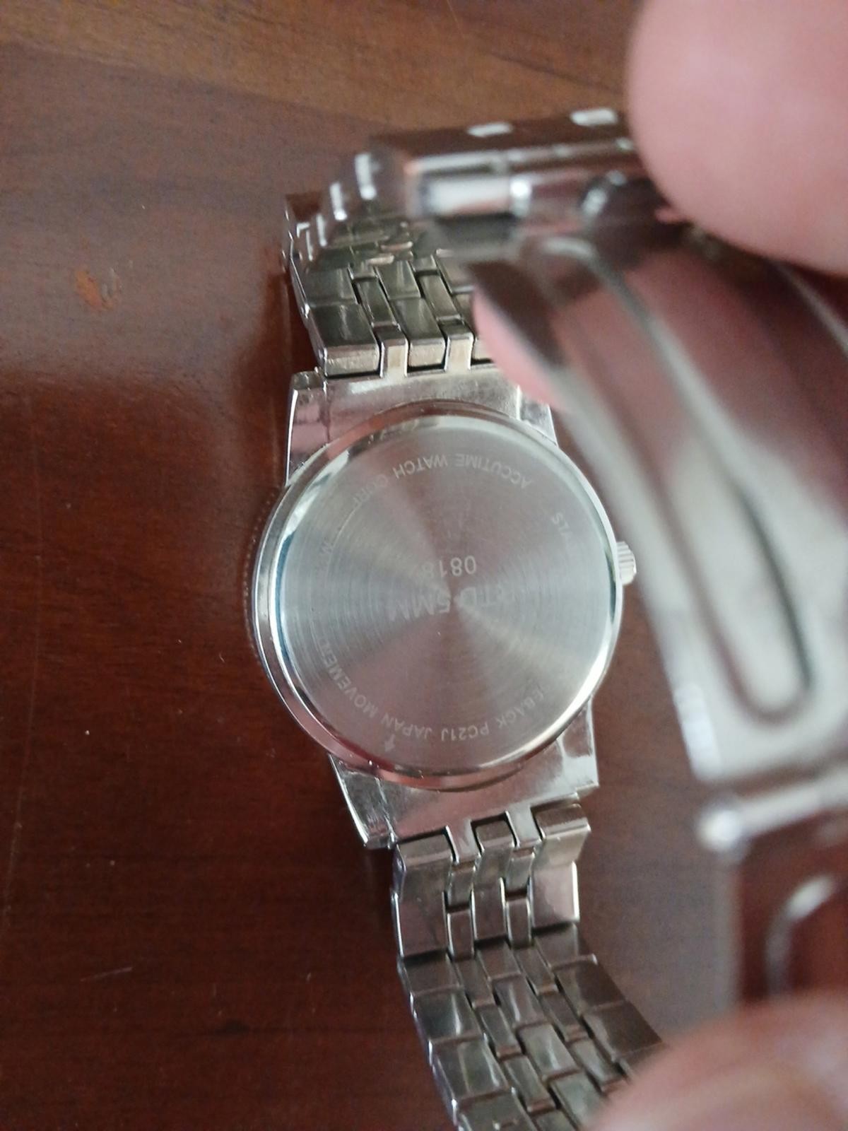 Accutime Watch Corp silver wristwatch