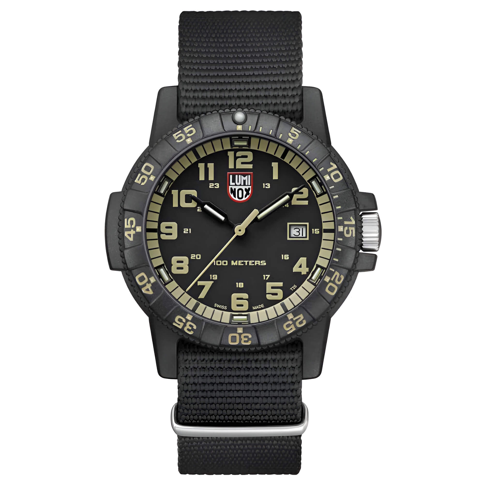 Luminox Men’s Watch Sea Turtle Giant 0320 Series Quartz Black Nylon Strap 0333