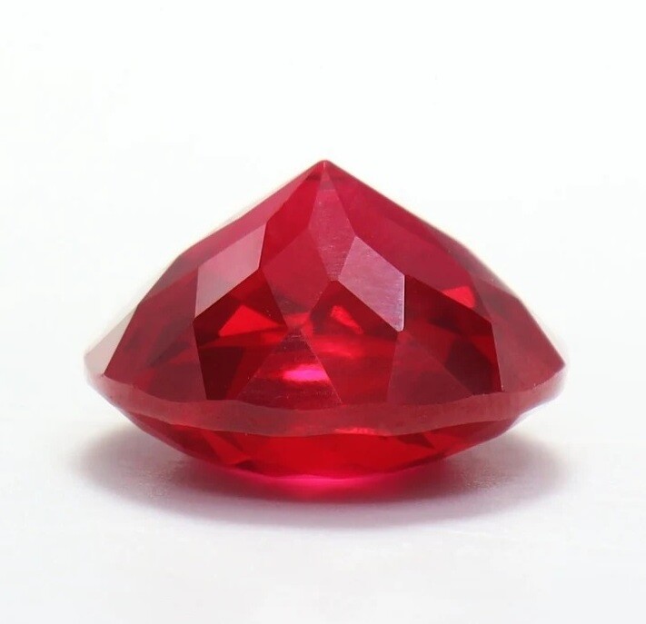 6.5 Ct Natural Round Ruby –Deep Blood Red Flawless Gemstone, Ideal for Ring