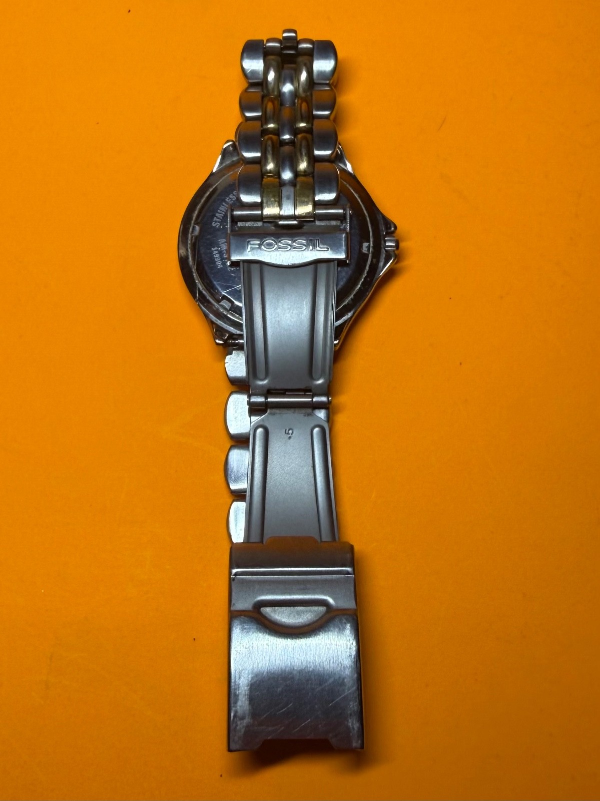 Vintage Y2K Watch Lot 2pc Casio Club G Retro & Two Tone Fossil Luminous Hands
