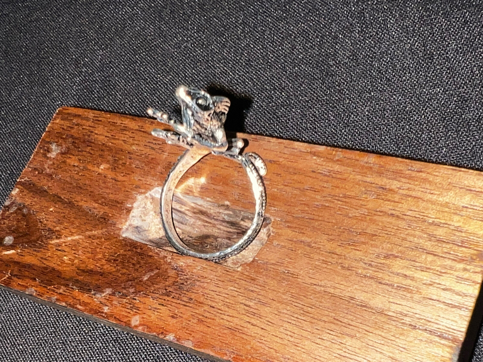 New Lizard, Chameleon,Reptile Ring, Renaissance, Halloween, Silver Color. Adjust