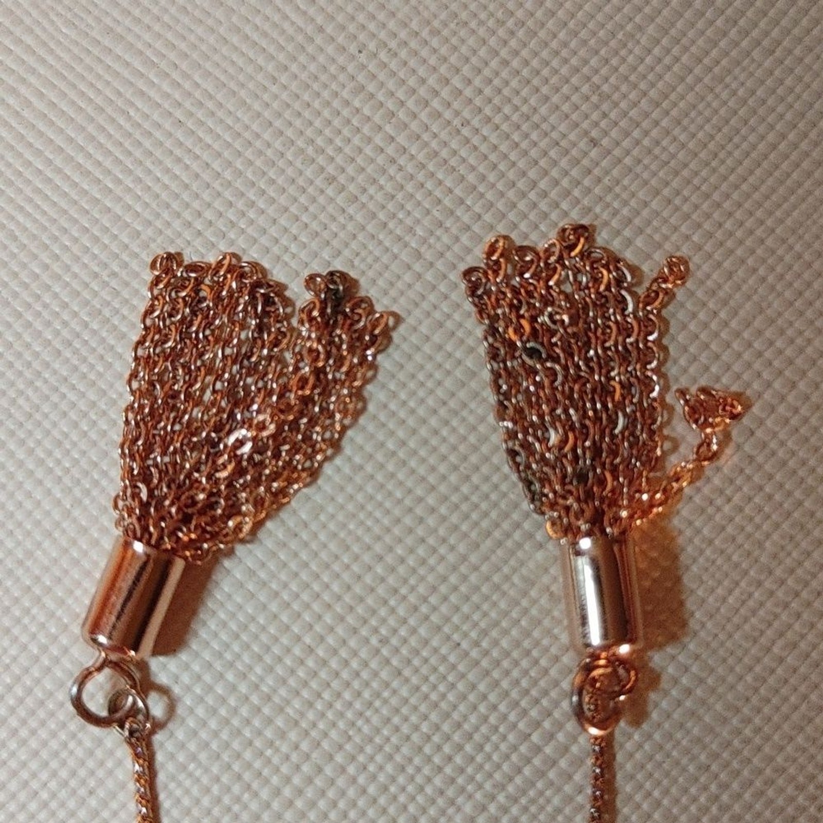 Rose Gold Adjustable Slider Chain Leaf Bracelet