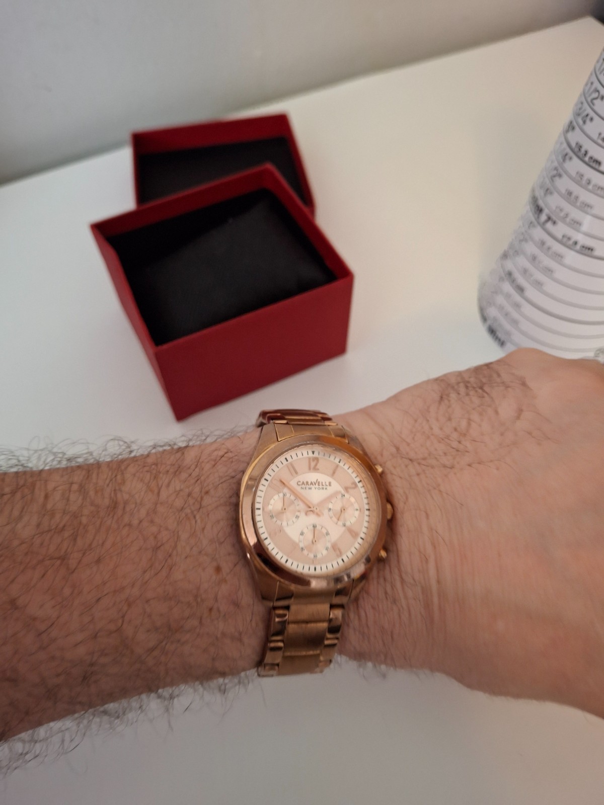 Caravelle New York mens watch full stainless steel