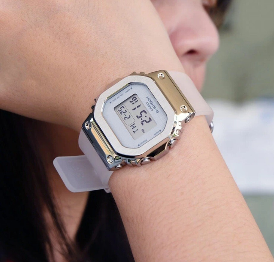 Casio G-Shock GM-S5600SK-7D Digital Metal Semi-Transparent Ladies Fashion Watch
