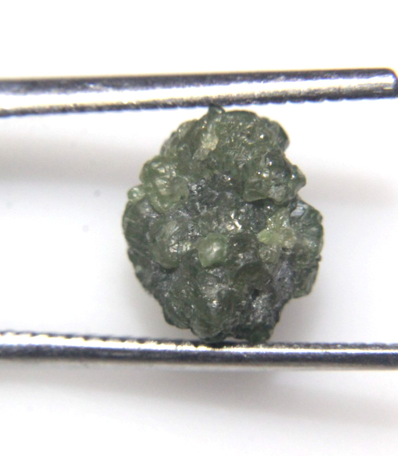 3.90CTS/1 PIECE REAL RAW UNCUT GREEN ROUGH DIAMOND 10.10×8.40×6.45 MM