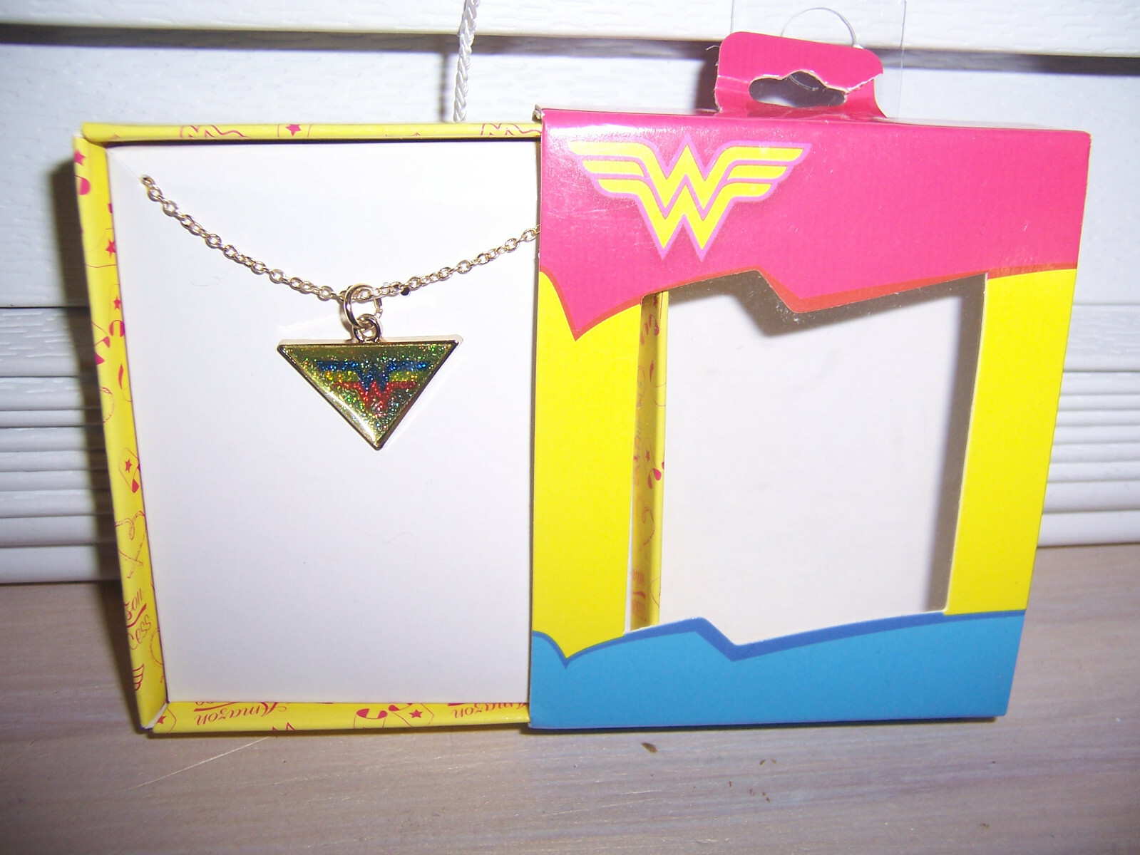 Lot Of 4 Boxes Jewelry WONDER WOMAN AS PICTURED