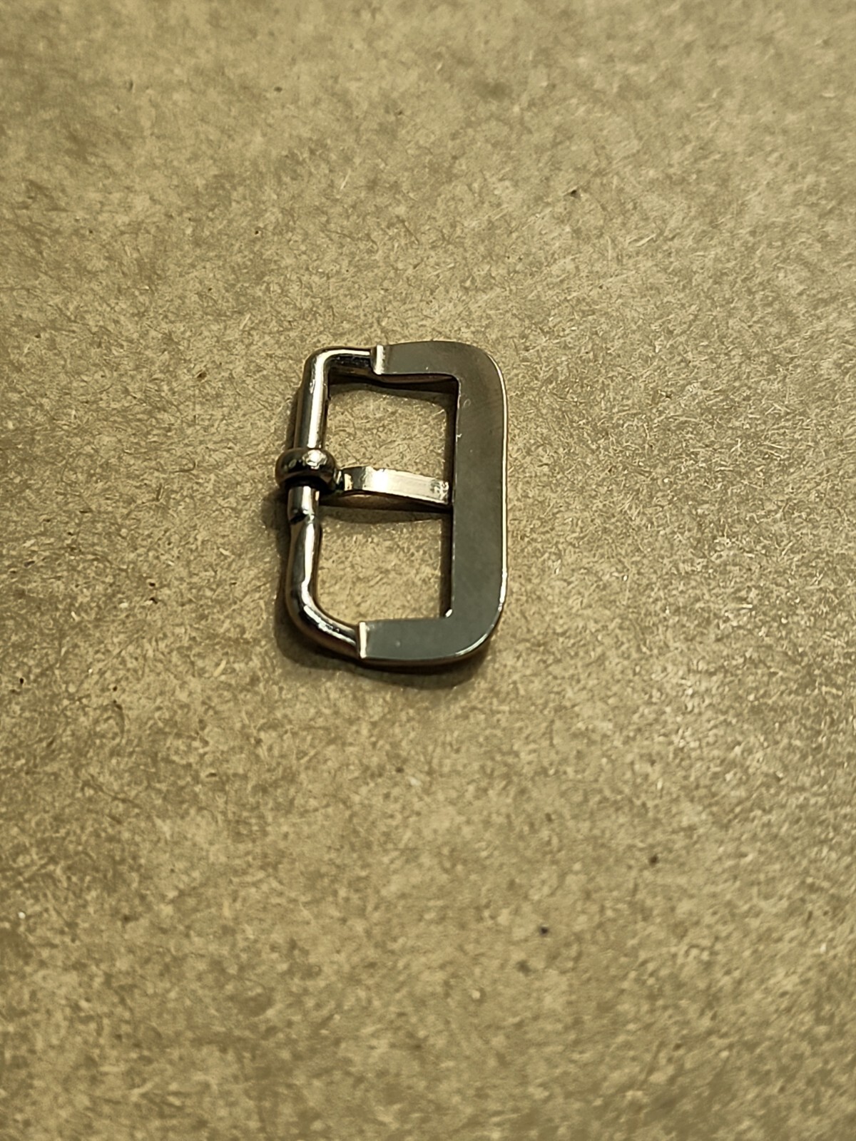 Vintage 40’s-50’s NOS Silver-Tone Sew In Watch Band Buckle With 16mm Interior