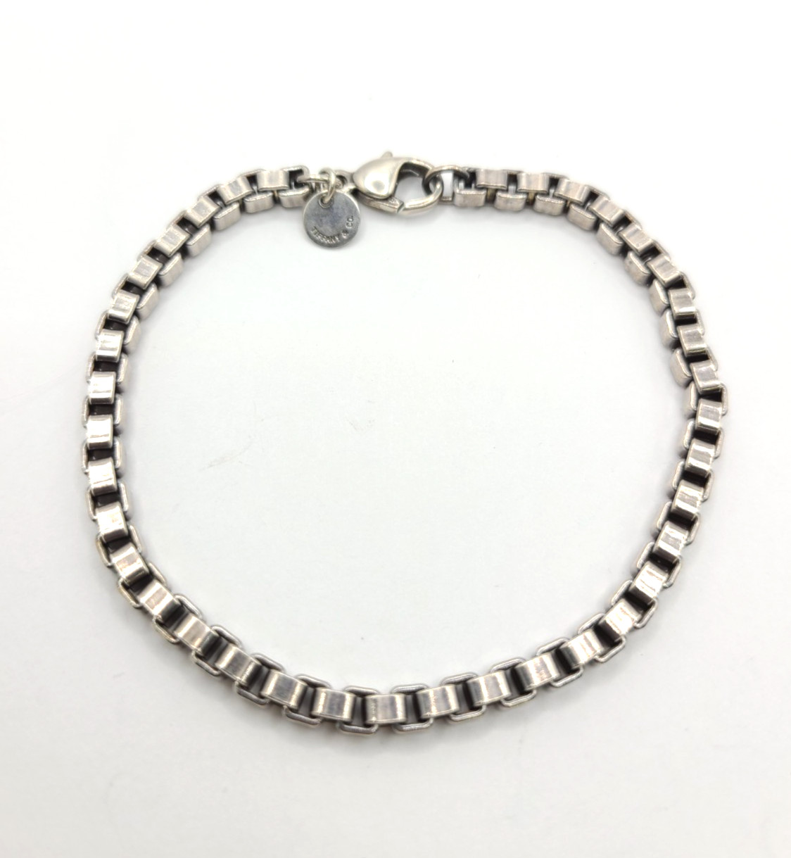 Tiffany & Co. 4mm Venetian Link bracelet Sterling Silver 925 — 7.75″