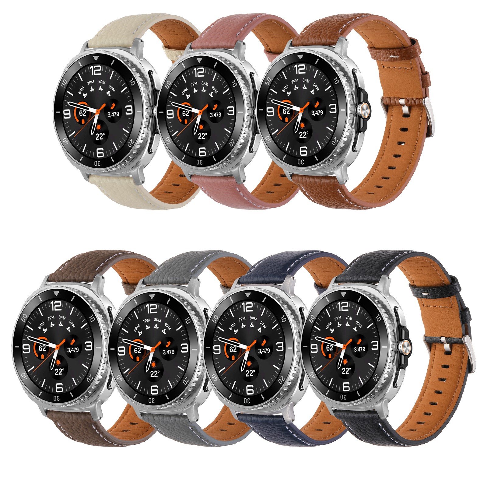 Upgraded Leather Watch Band for Samsung Galaxy Watch 8/8 Classic 40 44 46mm 2025