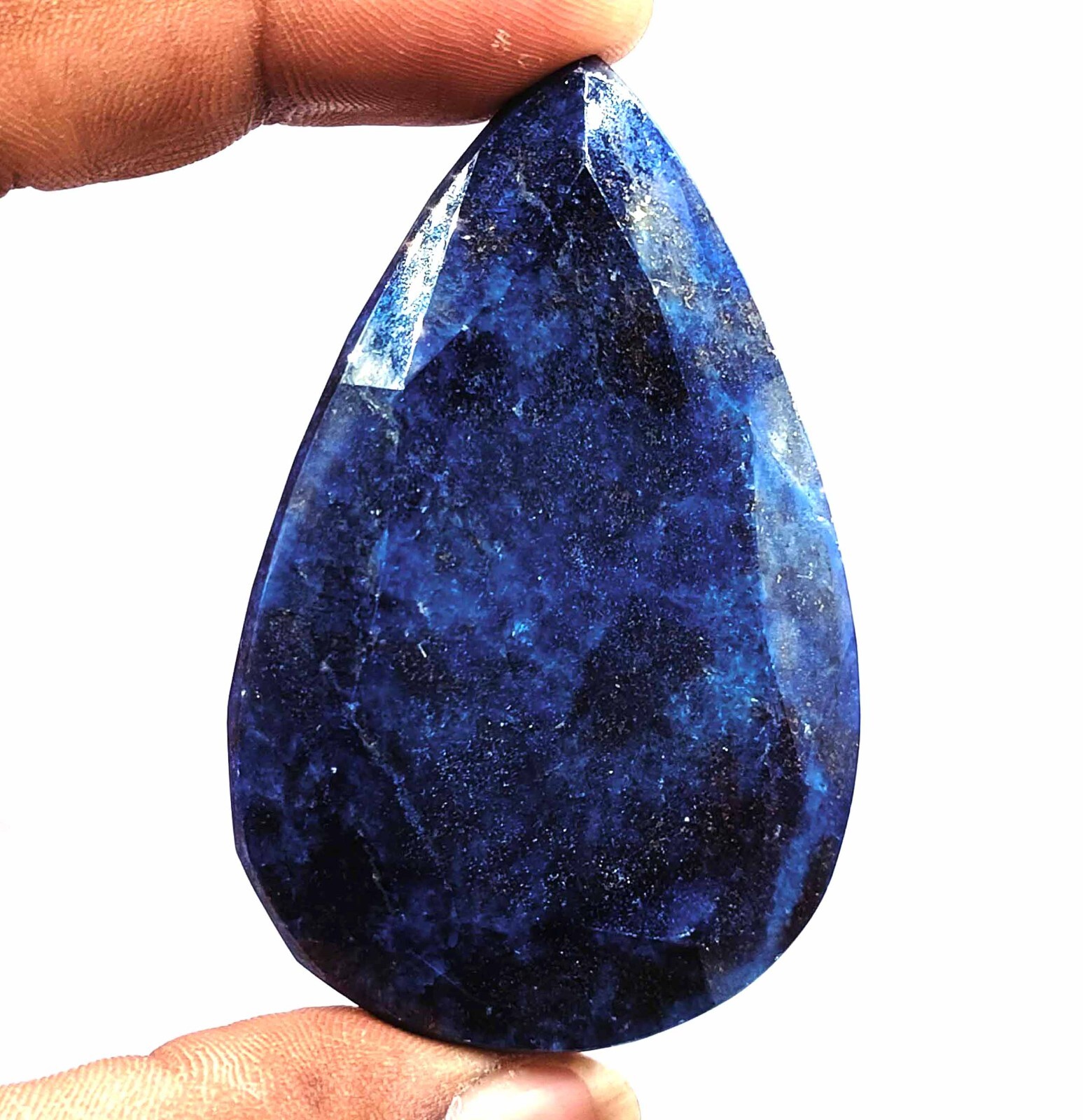 Natural Royal Blue Sapphire 420 Ct Certified African Pear Cut Loose Gemstone DK4