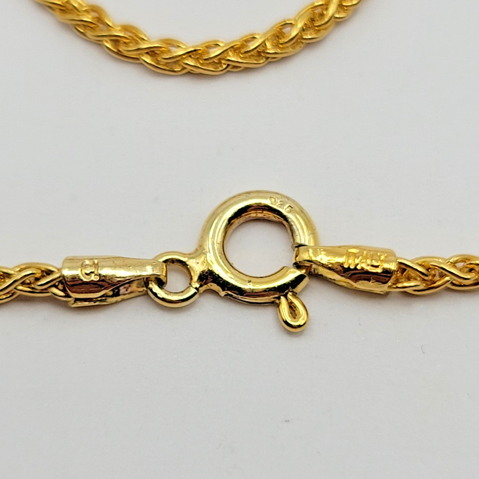 QVC Italian Silver 18k Sterling 1.6mm Foxtail Wheat Chain Necklace – 18″