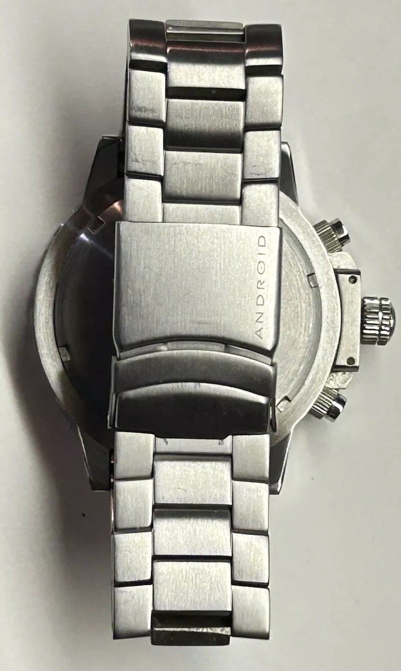 Android USA AD459 Silver/Blue 45mm 500m Chronograph Left-Handed Persons Watch
