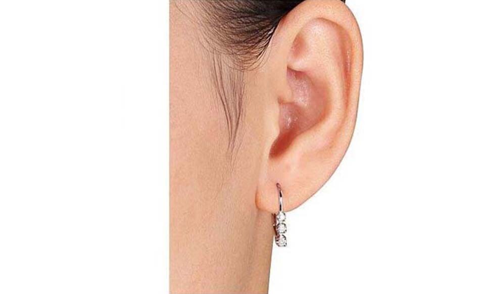 925 Sterling Silver 3.00 ct. Round 6mm CZ Leverback Earrings White Leverback